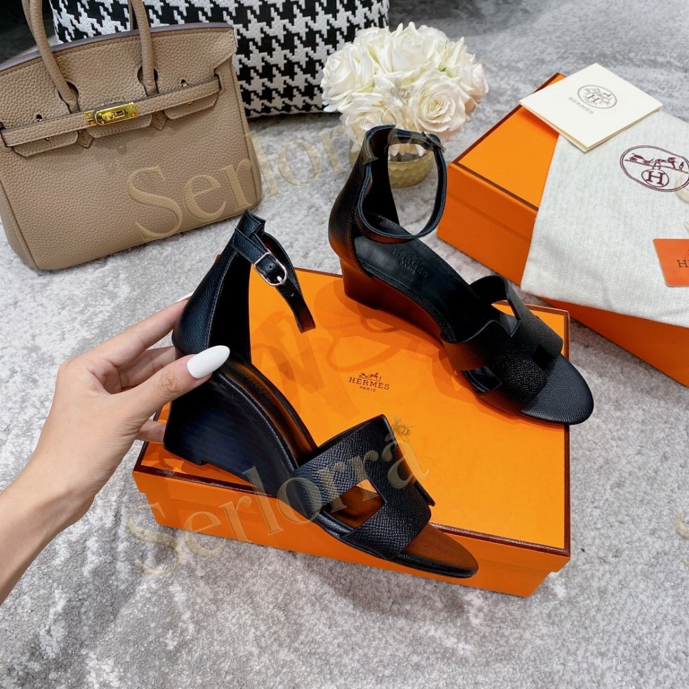 HERMÈS LEGEND 70 SANDALS WEDGES