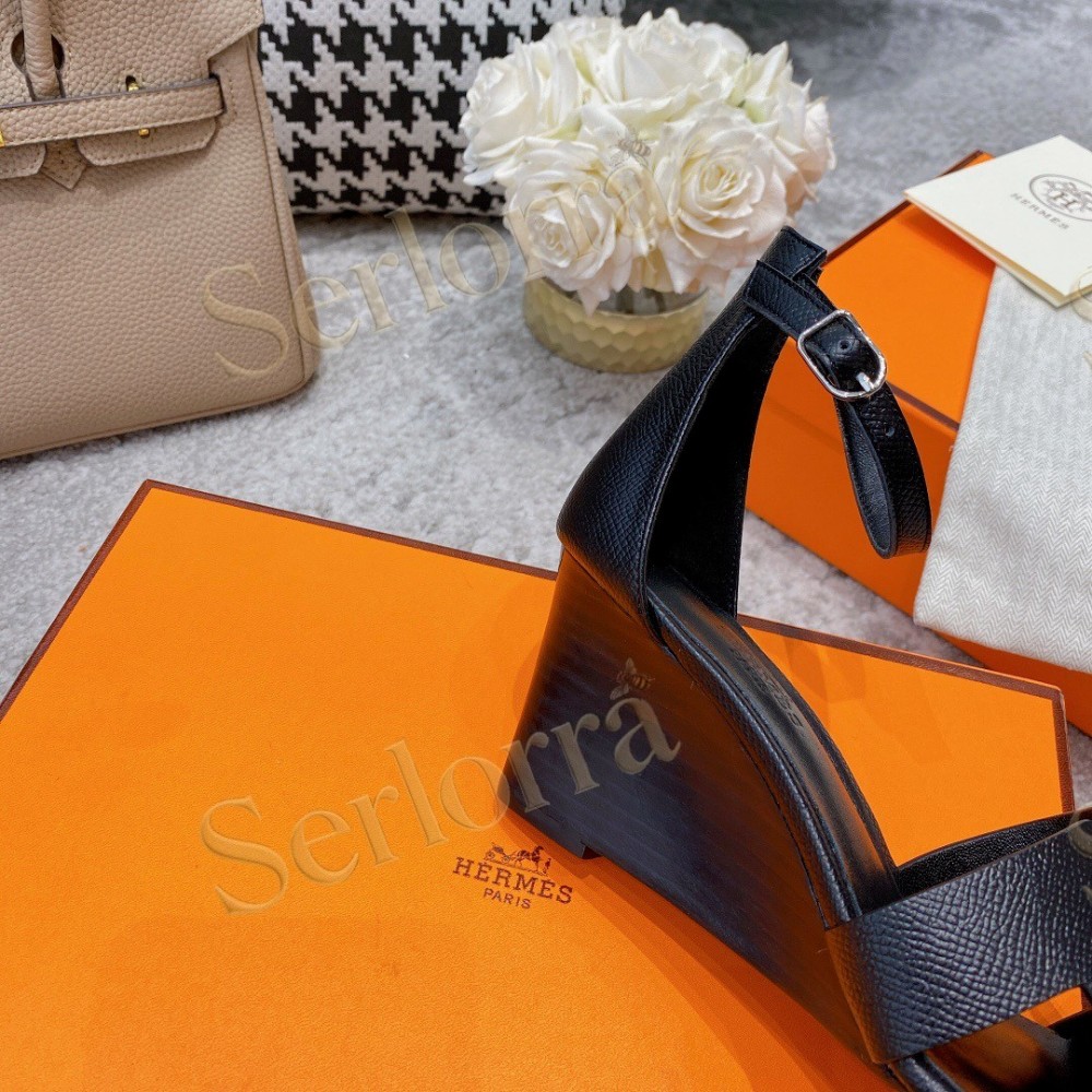 HERMÈS LEGEND 70 SANDALS WEDGES