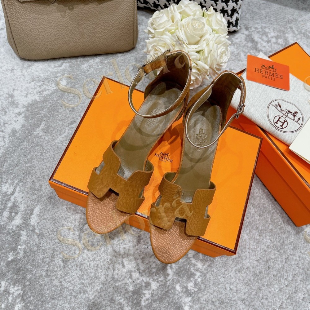HERMÈS LEGEND 70 SANDALS WEDGES
