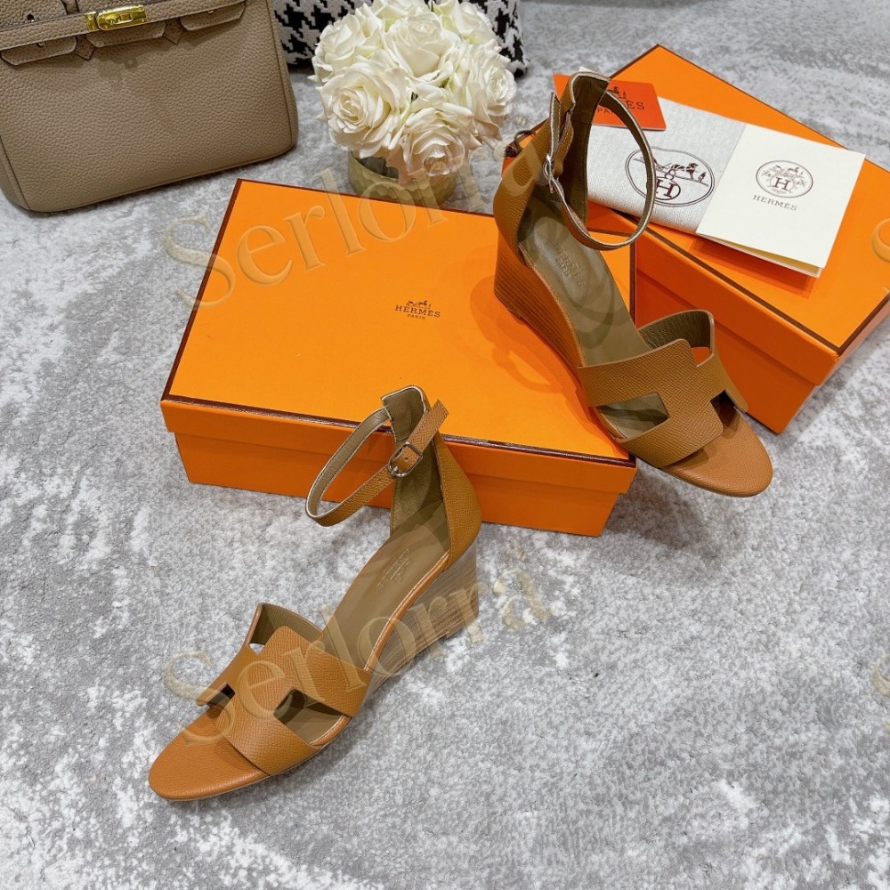 HERMÈS LEGEND 70 SANDALS WEDGES