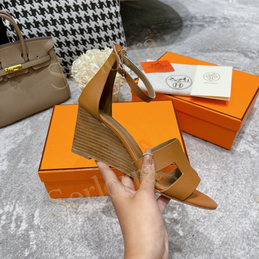 HERMÈS LEGEND 70 SANDALS WEDGES