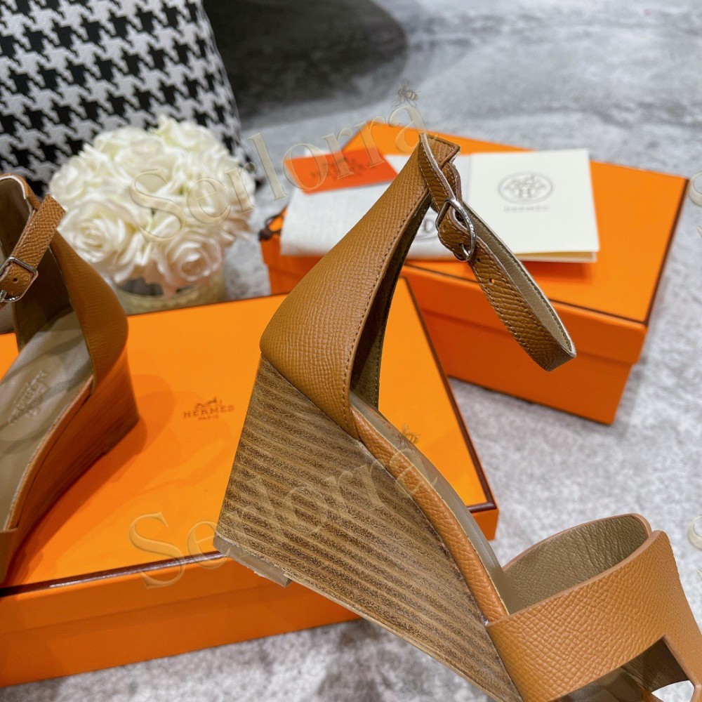 HERMÈS LEGEND 70 SANDALS WEDGES