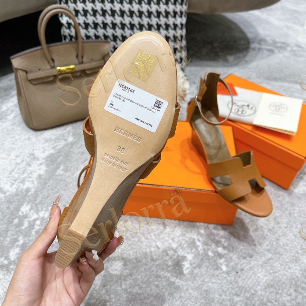 HERMÈS LEGEND 70 SANDALS WEDGES
