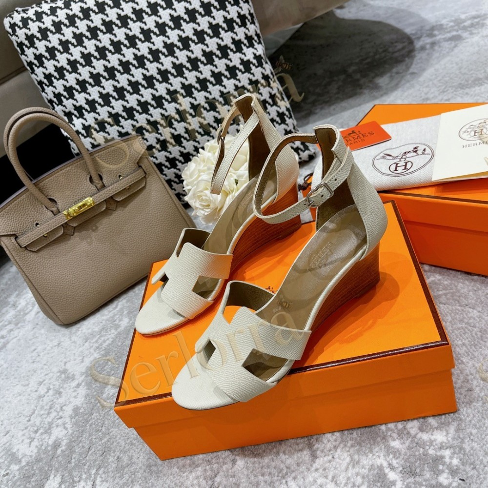 HERMÈS LEGEND 70 SANDALS WEDGES