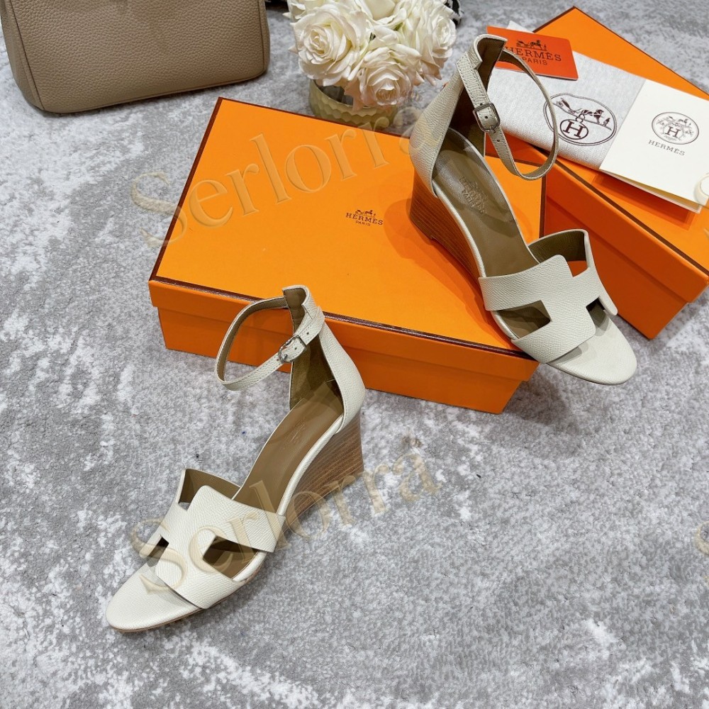 HERMÈS LEGEND 70 SANDALS WEDGES
