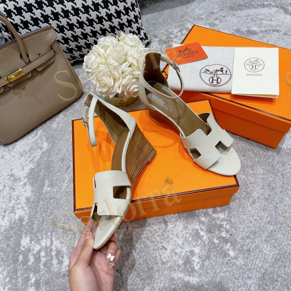 HERMÈS LEGEND 70 SANDALS WEDGES