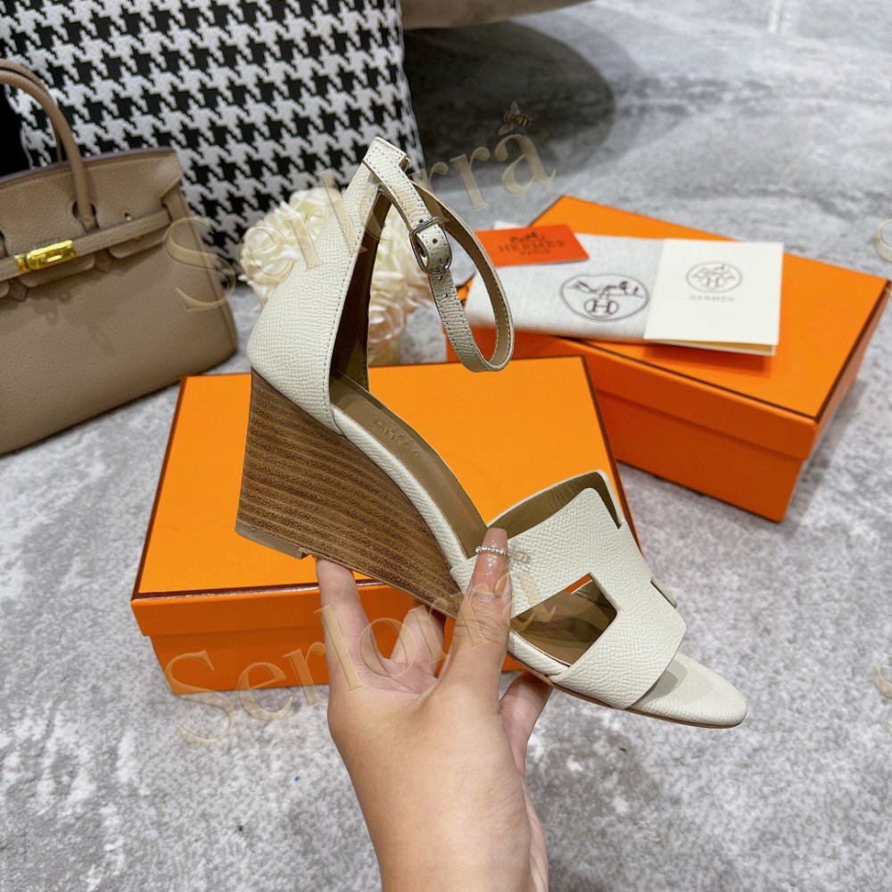 HERMÈS LEGEND 70 SANDALS WEDGES