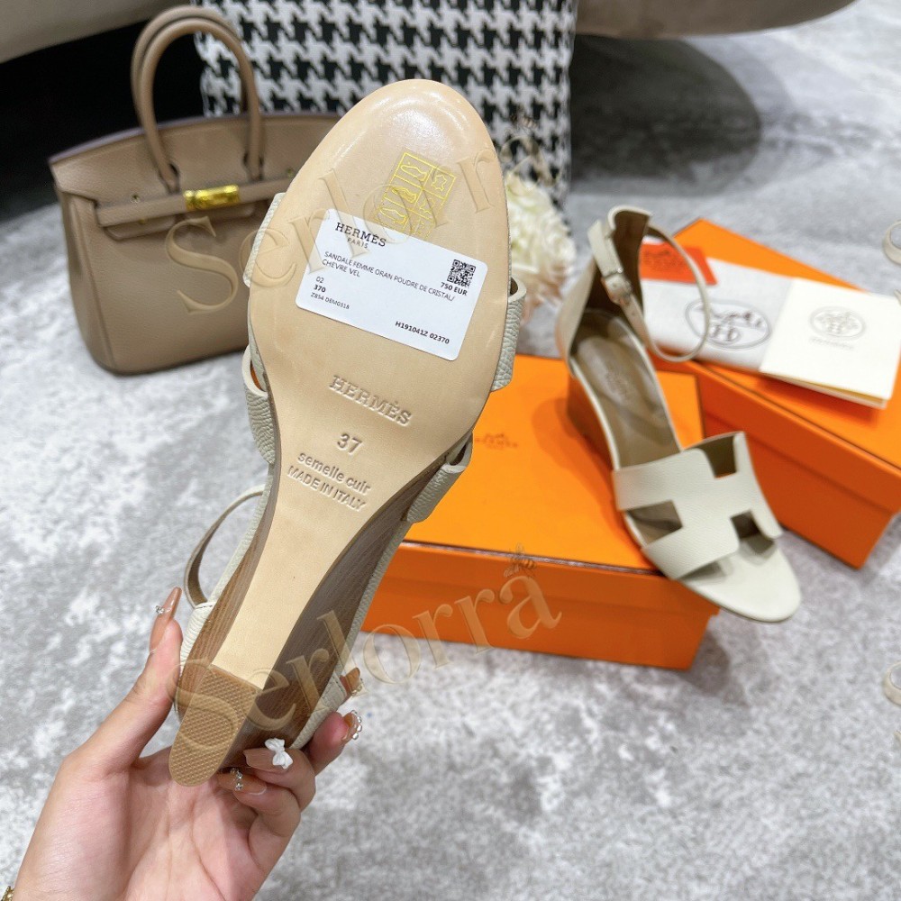 HERMÈS LEGEND 70 SANDALS WEDGES
