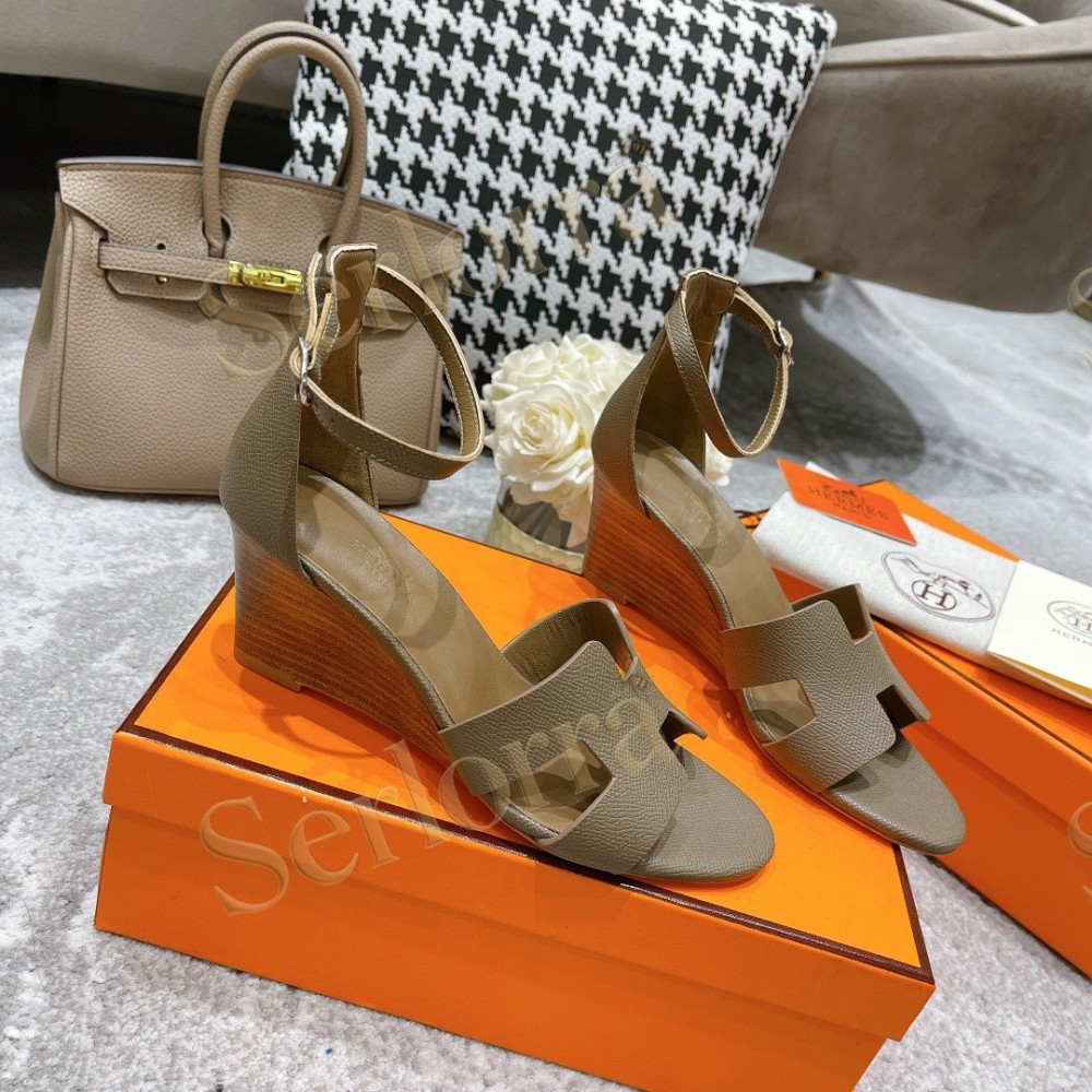 HERMÈS LEGEND 70 SANDALS WEDGES