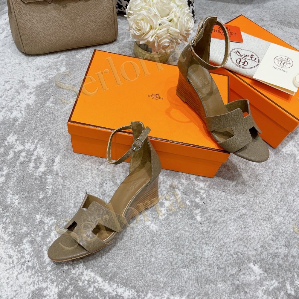 HERMÈS LEGEND 70 SANDALS WEDGES