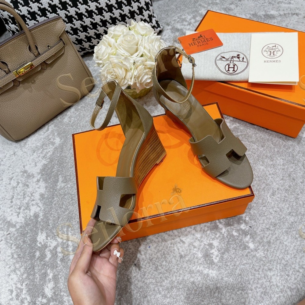HERMÈS LEGEND 70 SANDALS WEDGES
