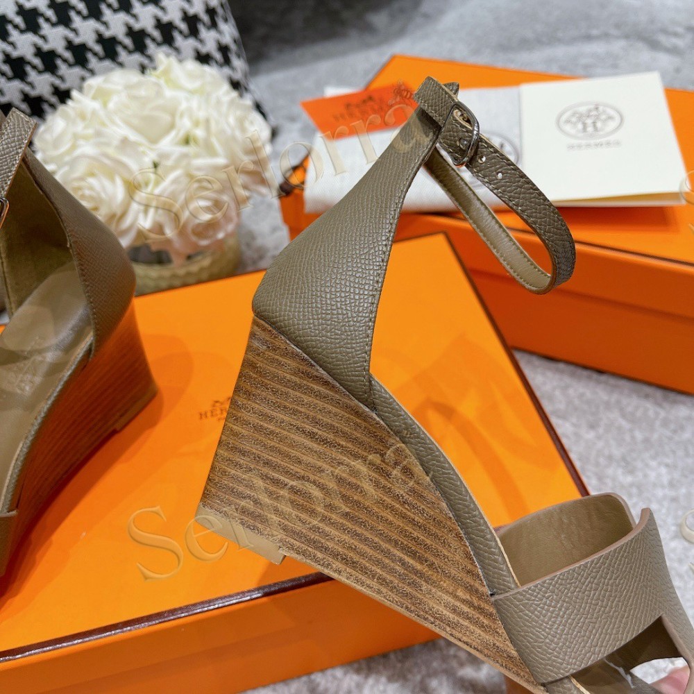 HERMÈS LEGEND 70 SANDALS WEDGES