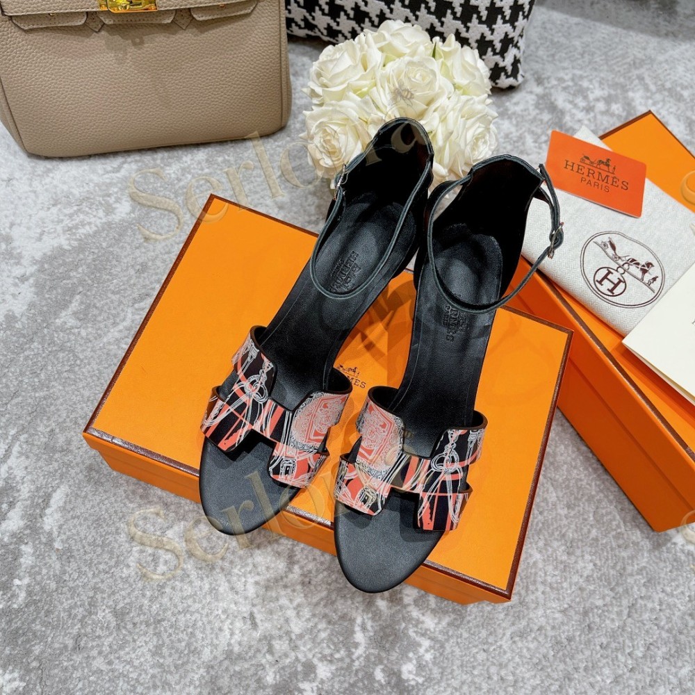 HERMÈS LEGEND 70 SANDALS WEDGES