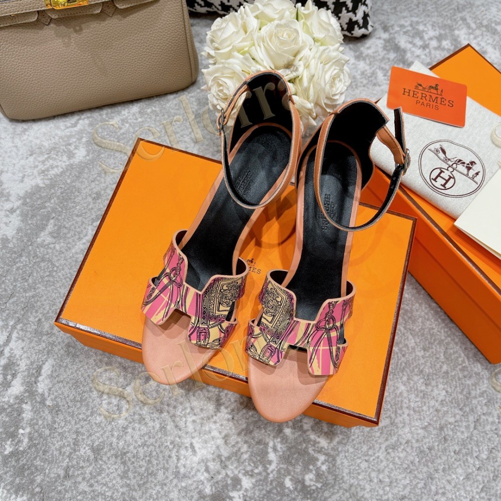 HERMÈS LEGEND 70 SANDALS WEDGES