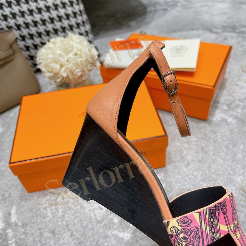 HERMÈS LEGEND 70 SANDALS WEDGES