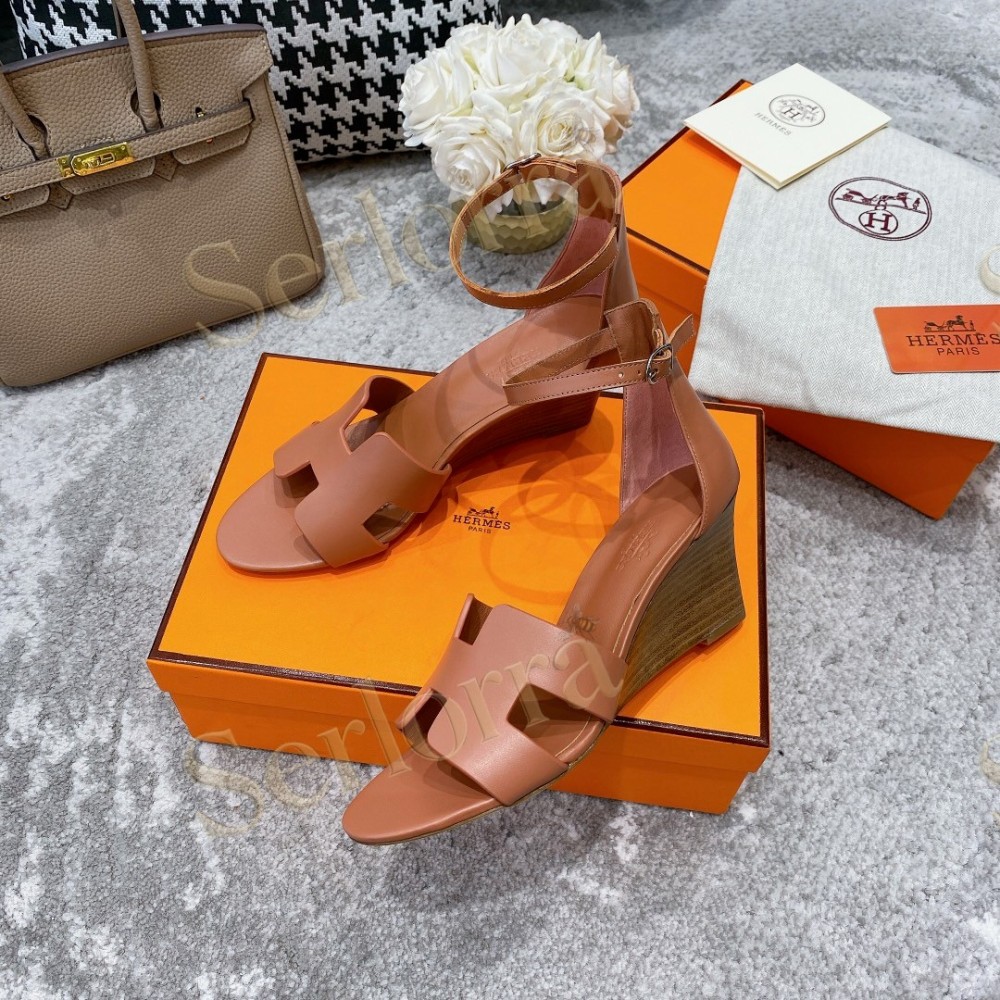 HERMÈS LEGEND 70 SANDALS WEDGES