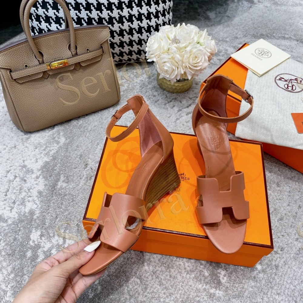 HERMÈS LEGEND 70 SANDALS WEDGES