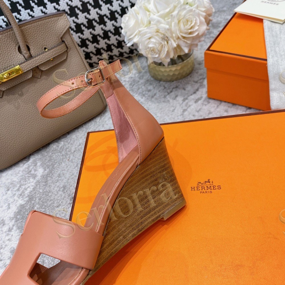HERMÈS LEGEND 70 SANDALS WEDGES