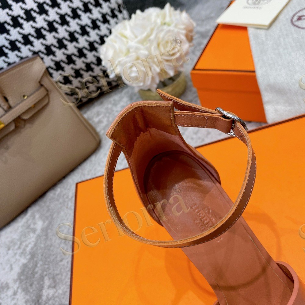 HERMÈS LEGEND 70 SANDALS WEDGES