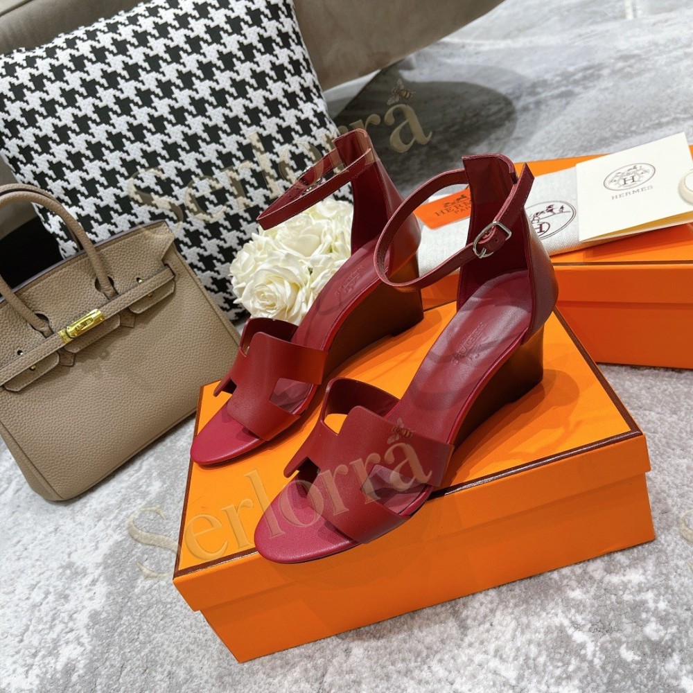 HERMÈS LEGEND 70 SANDALS WEDGES