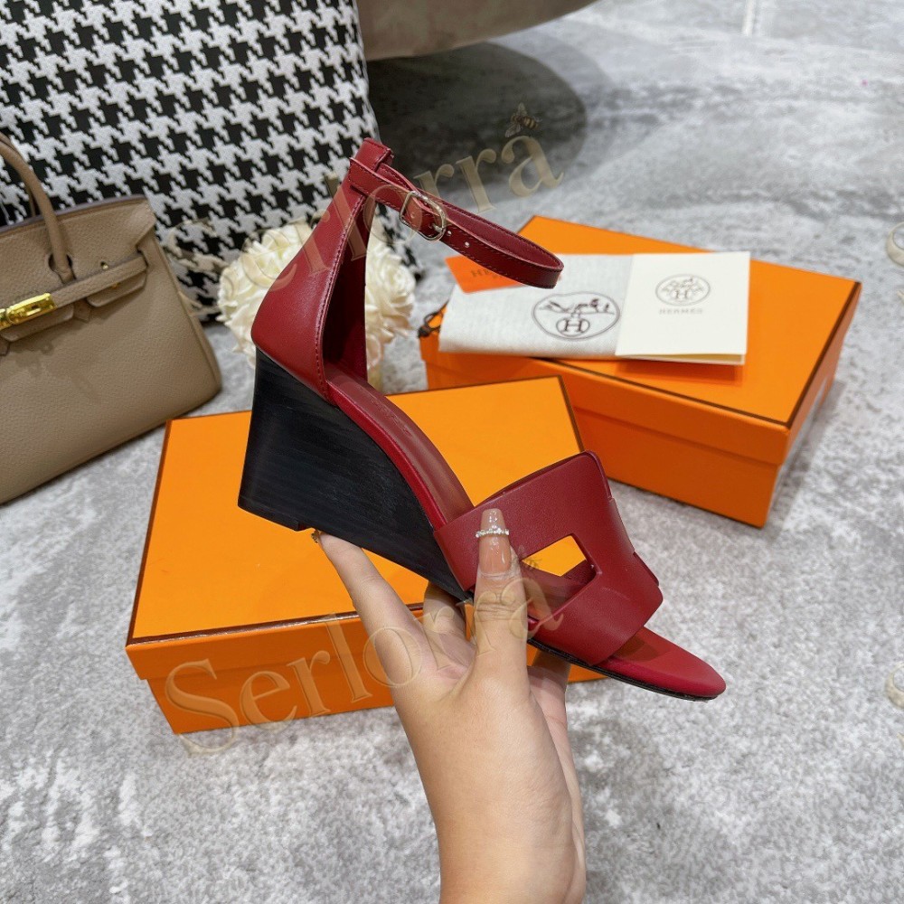HERMÈS LEGEND 70 SANDALS WEDGES