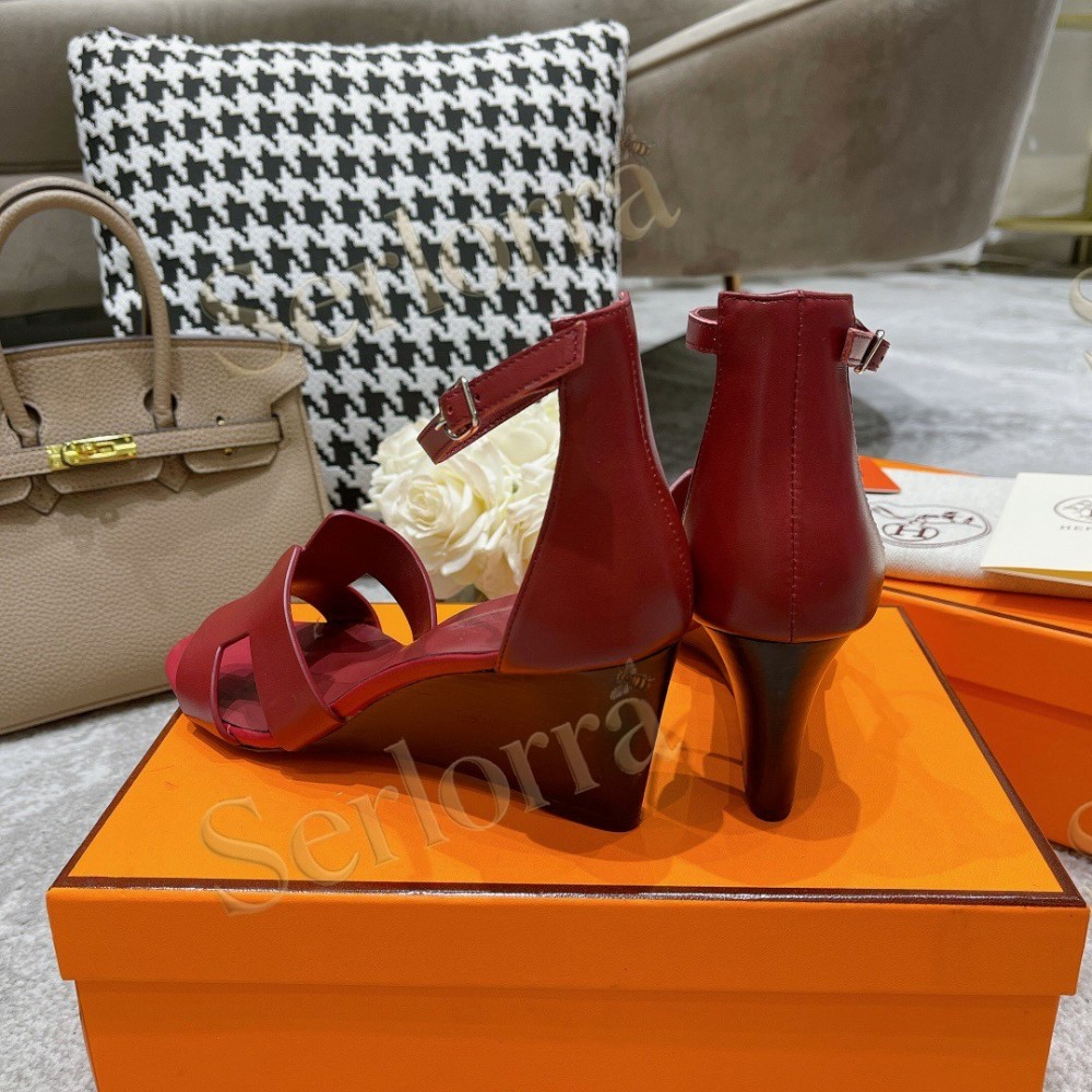 HERMÈS LEGEND 70 SANDALS WEDGES