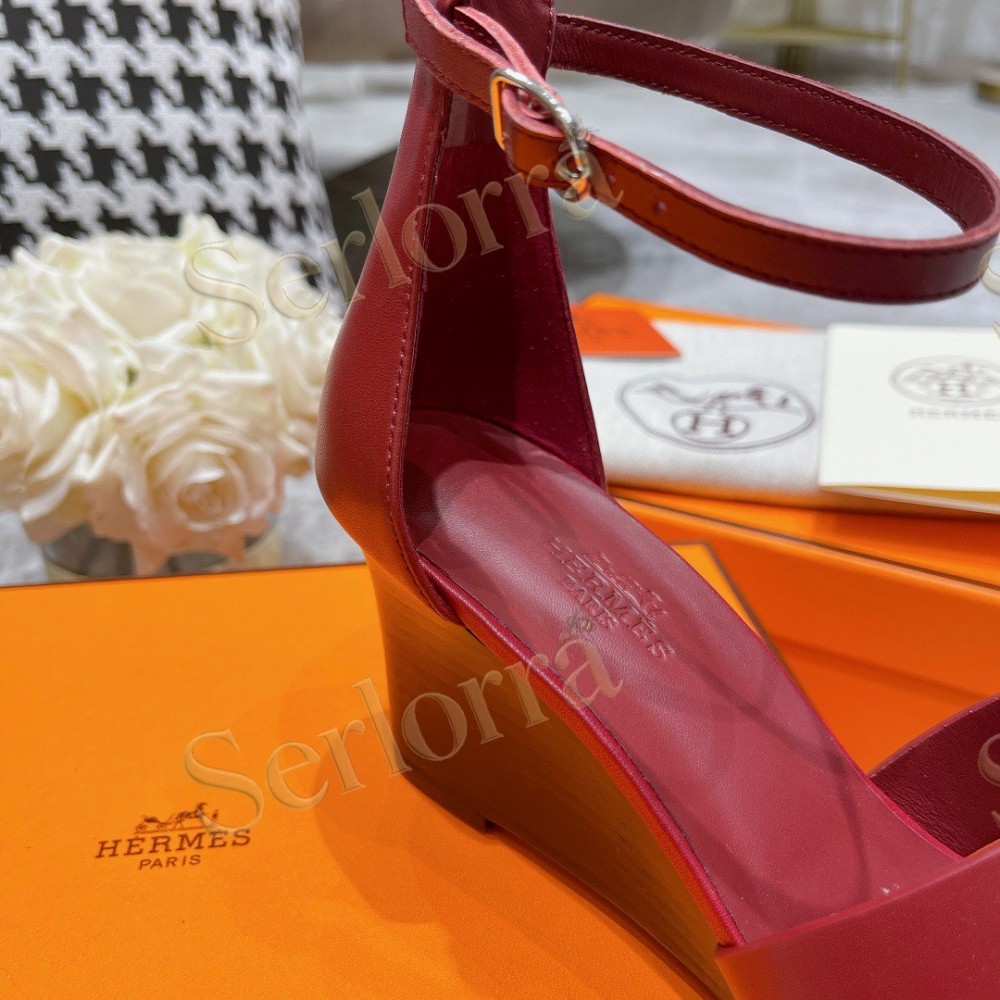 HERMÈS LEGEND 70 SANDALS WEDGES