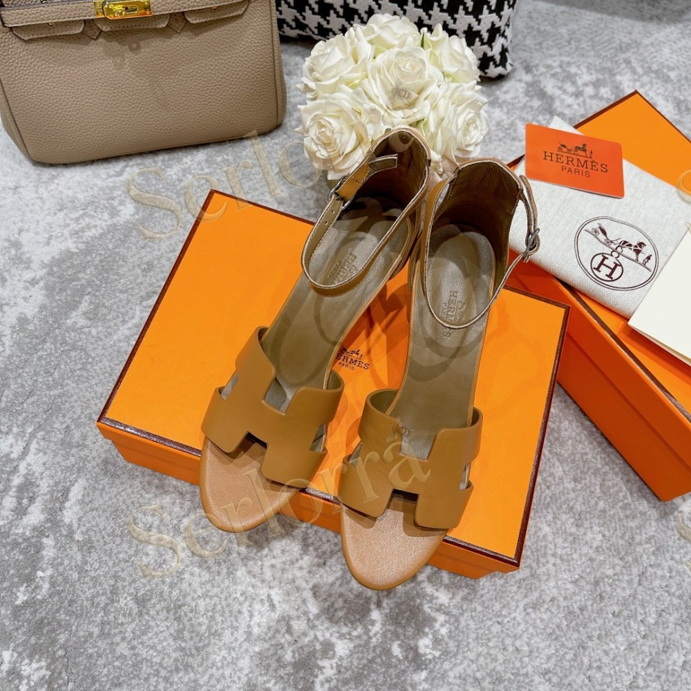 HERMÈS LEGEND 70 SANDALS WEDGES