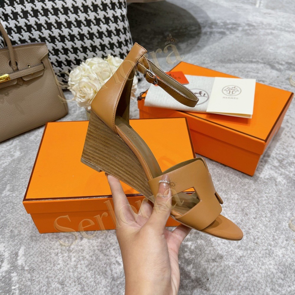 HERMÈS LEGEND 70 SANDALS WEDGES