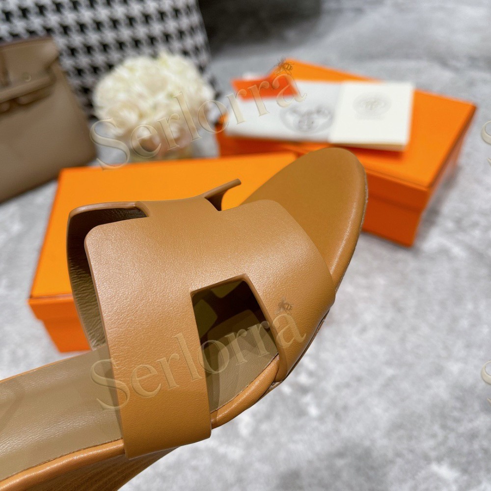 HERMÈS LEGEND 70 SANDALS WEDGES