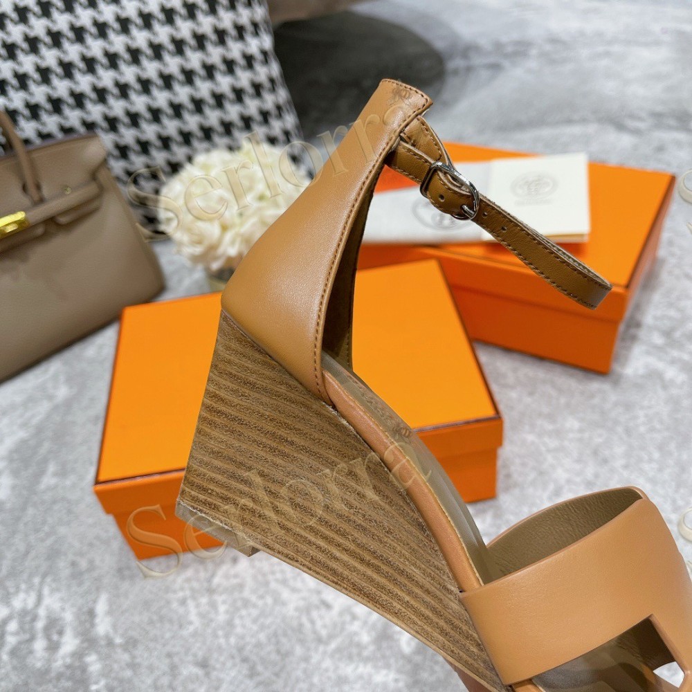 HERMÈS LEGEND 70 SANDALS WEDGES