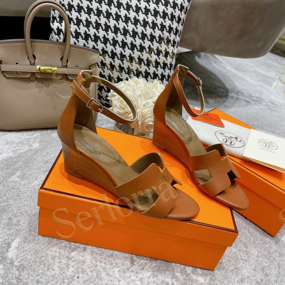 HERMÈS LEGEND 70 SANDALS WEDGES
