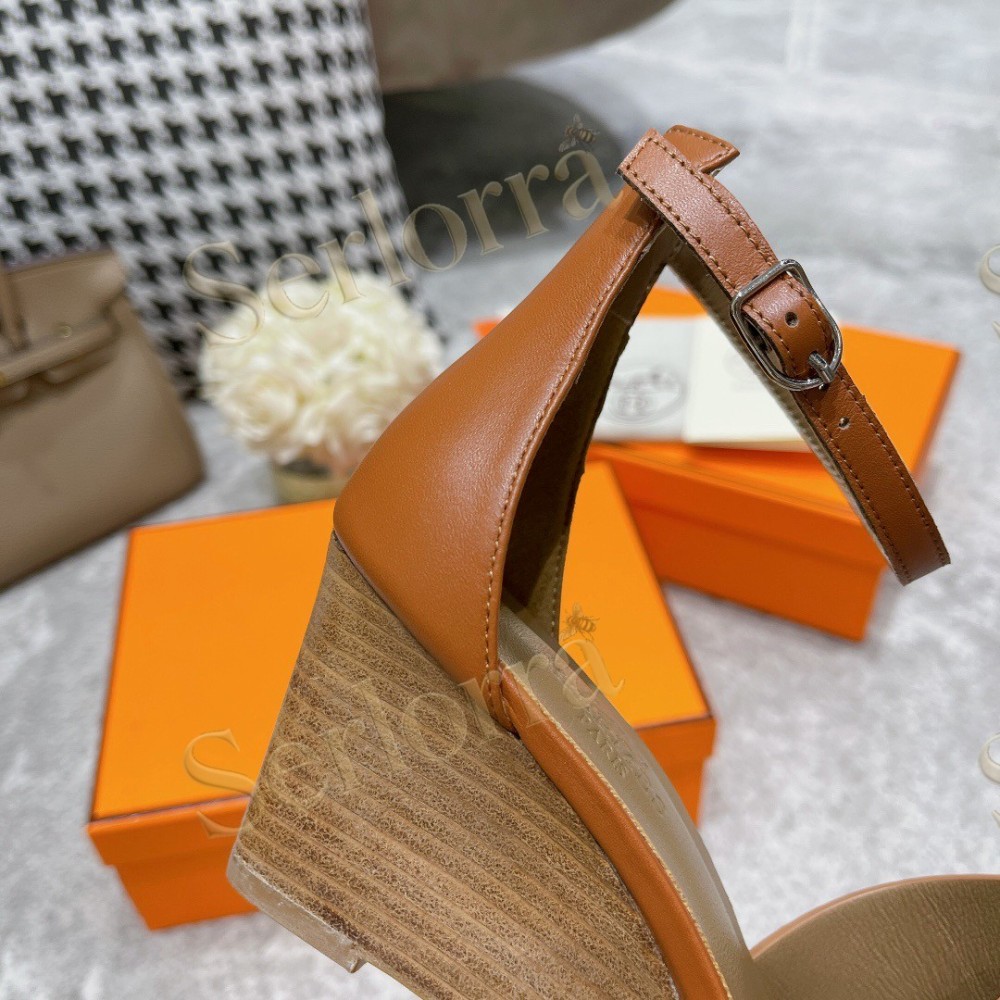 HERMÈS LEGEND 70 SANDALS WEDGES