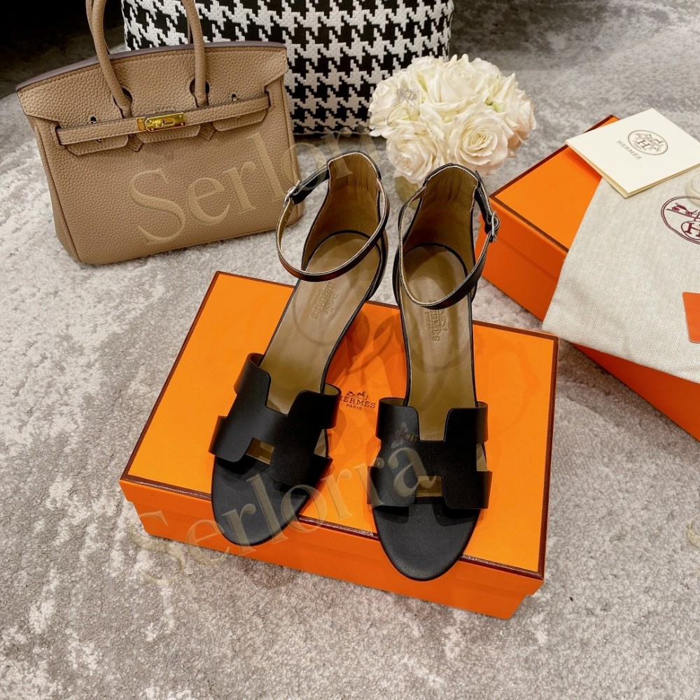 HERMÈS LEGEND 70 SANDALS WEDGES