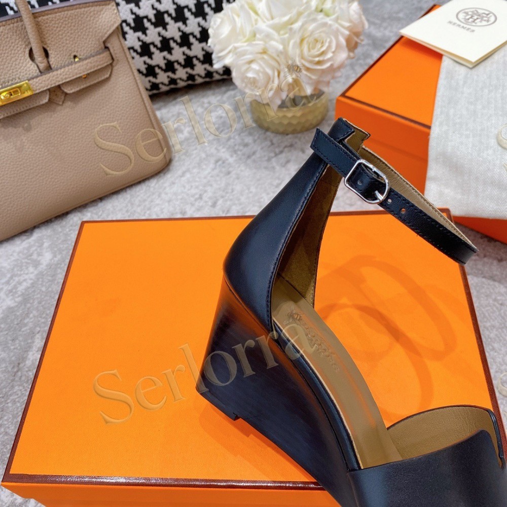 HERMÈS LEGEND 70 SANDALS WEDGES
