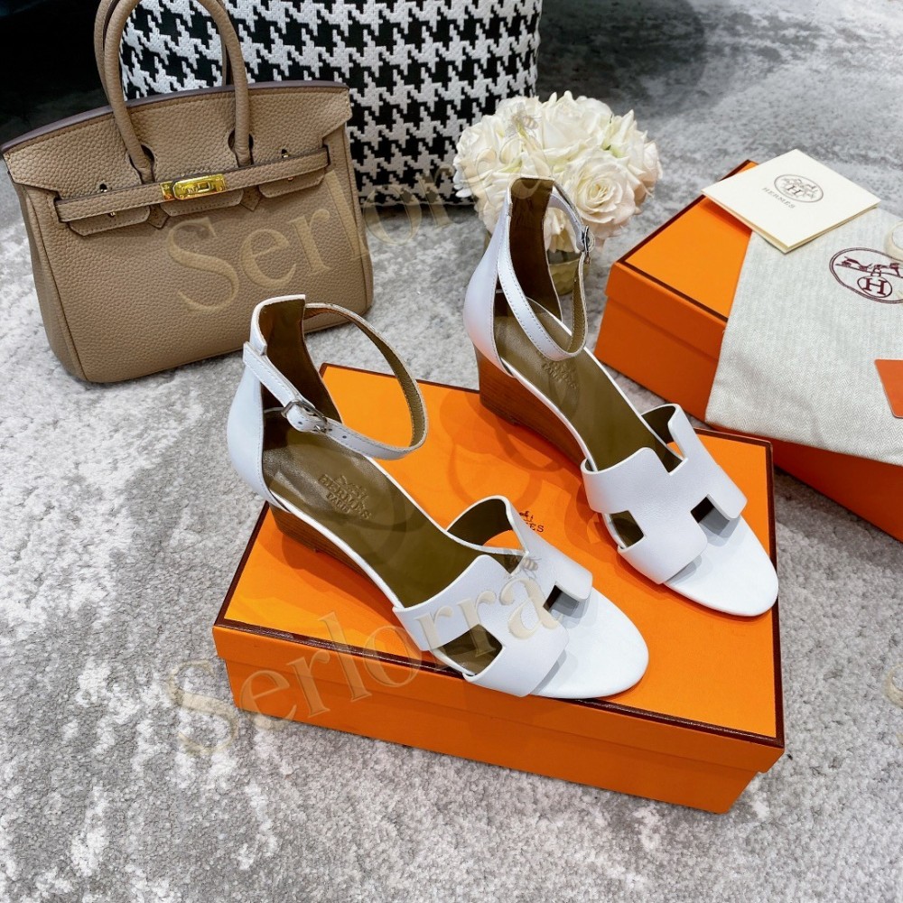 HERMÈS LEGEND 70 SANDALS WEDGES