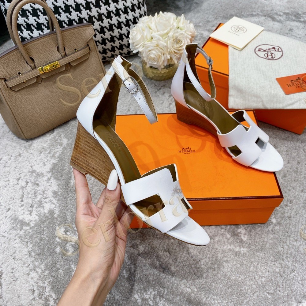HERMÈS LEGEND 70 SANDALS WEDGES