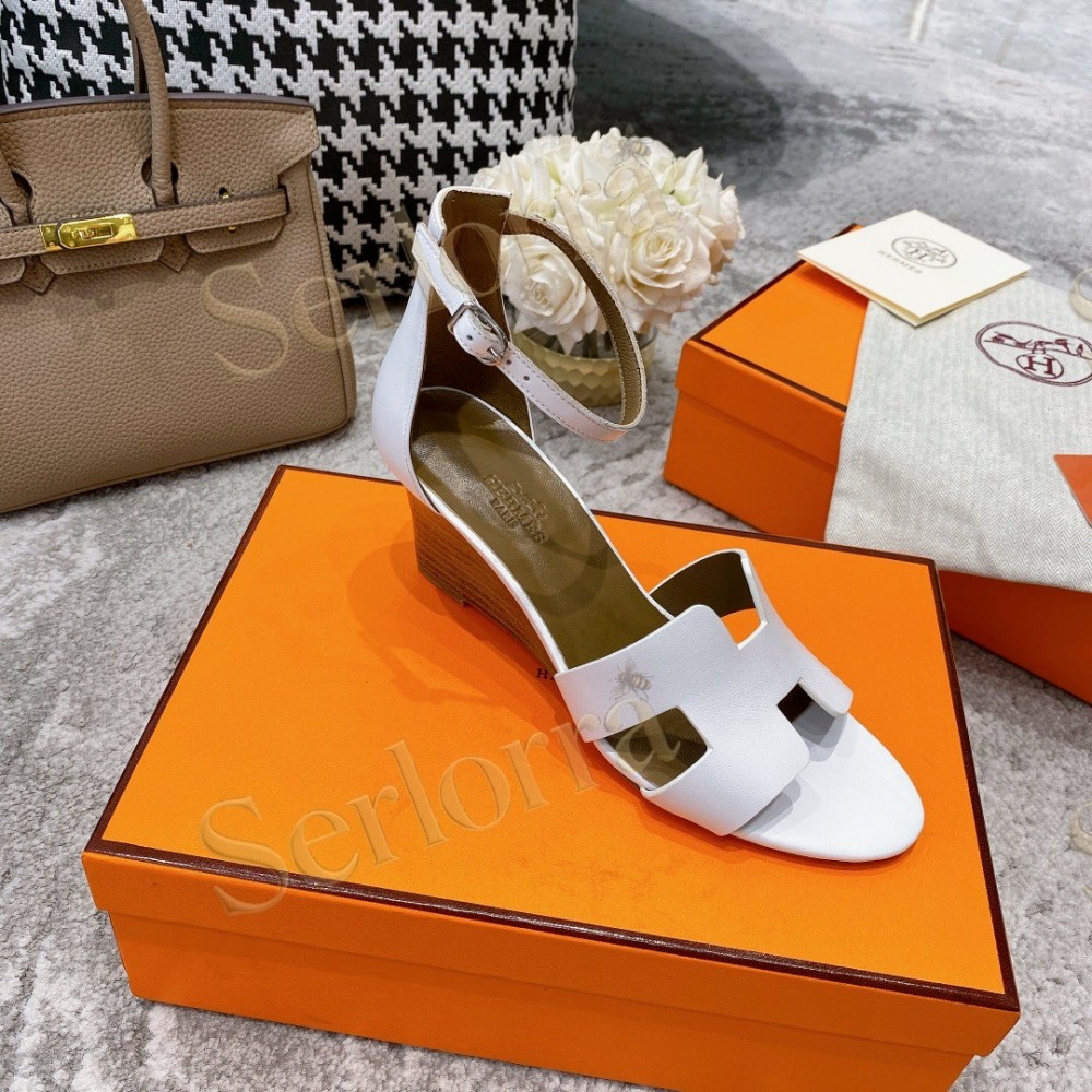 HERMÈS LEGEND 70 SANDALS WEDGES