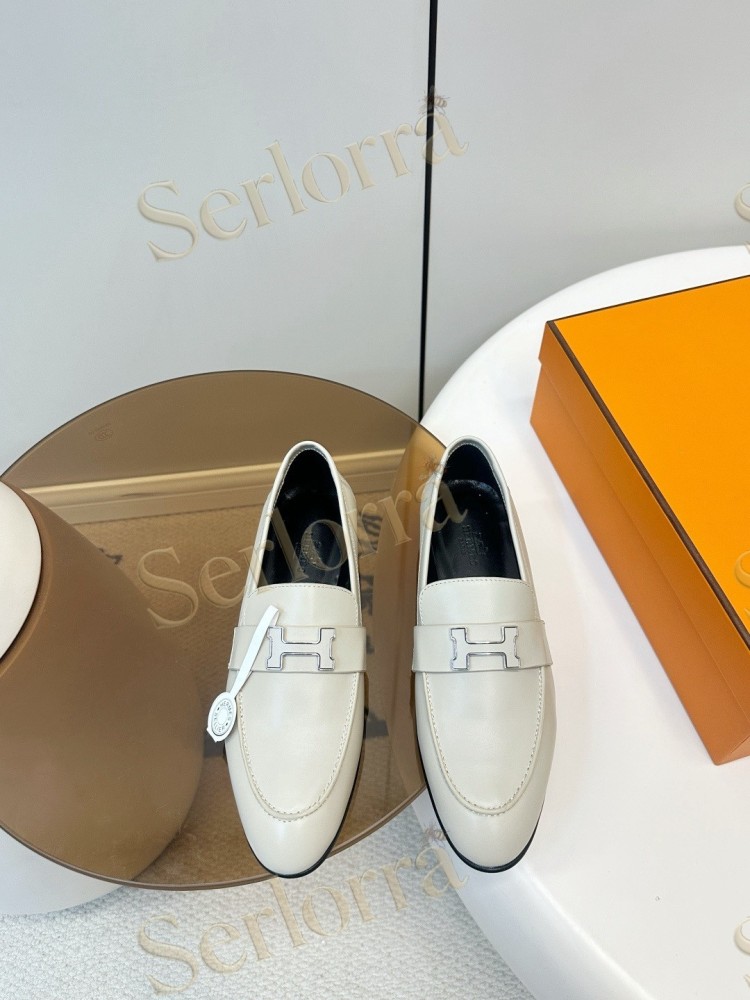 HERMÈS ROYAL FRINGED H BUCKLE LOAFERS