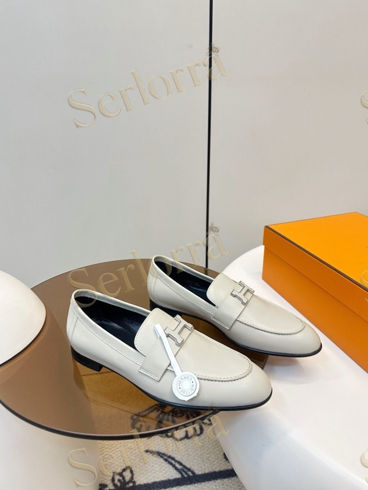 HERMÈS ROYAL FRINGED H BUCKLE LOAFERS
