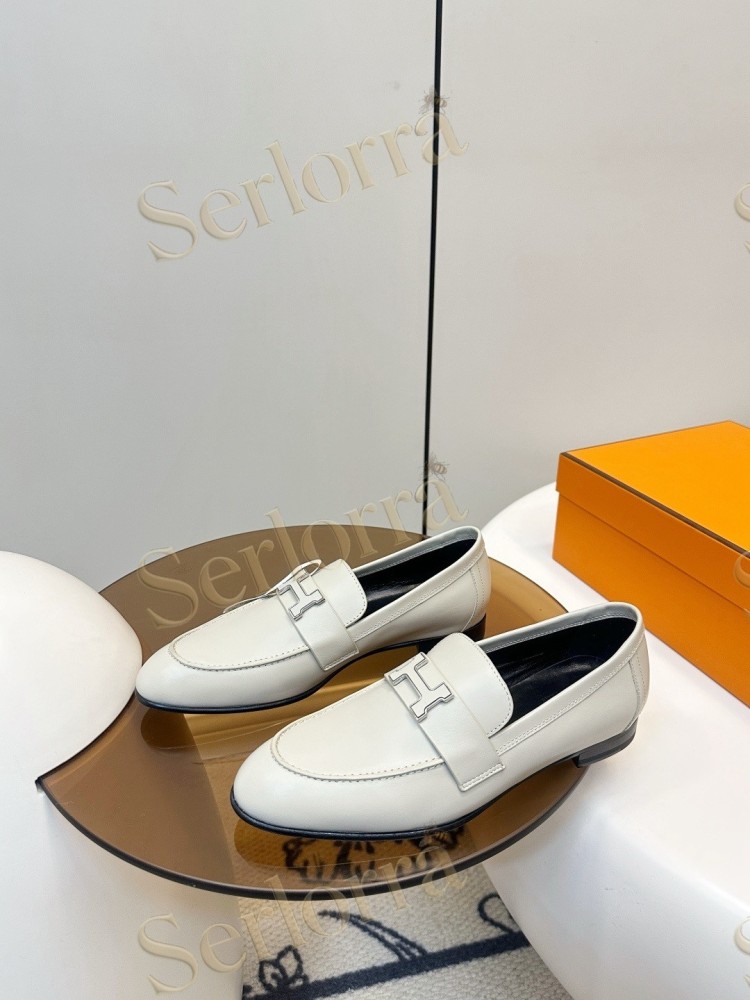 HERMÈS ROYAL FRINGED H BUCKLE LOAFERS