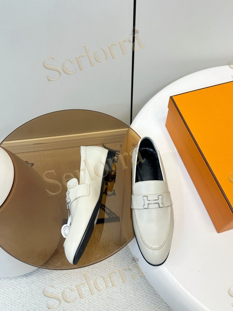HERMÈS ROYAL FRINGED H BUCKLE LOAFERS