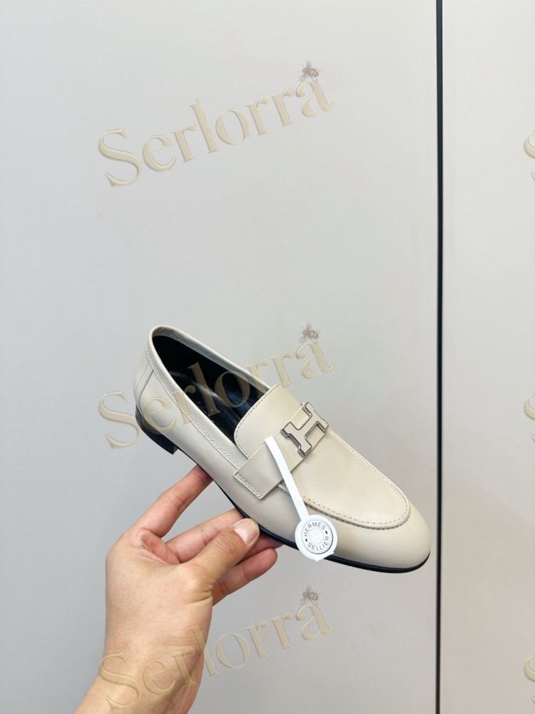 HERMÈS ROYAL FRINGED H BUCKLE LOAFERS