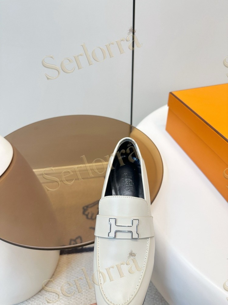 HERMÈS ROYAL FRINGED H BUCKLE LOAFERS
