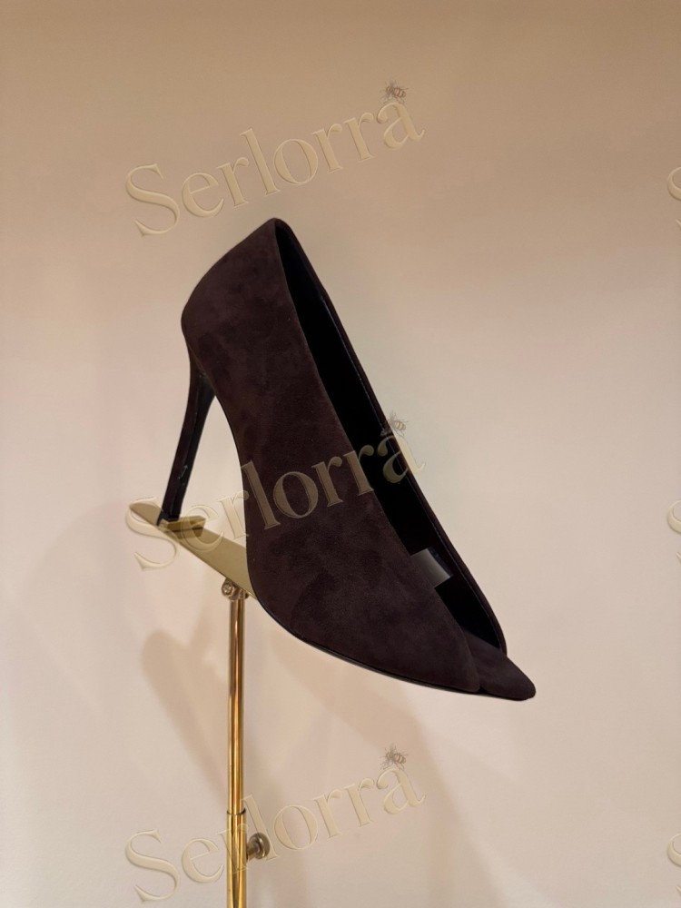 VALENTINO GARAVANI VLOGO SIGNATURE PATENT‑LEATHER SLINGBACK PUMPS 80MM