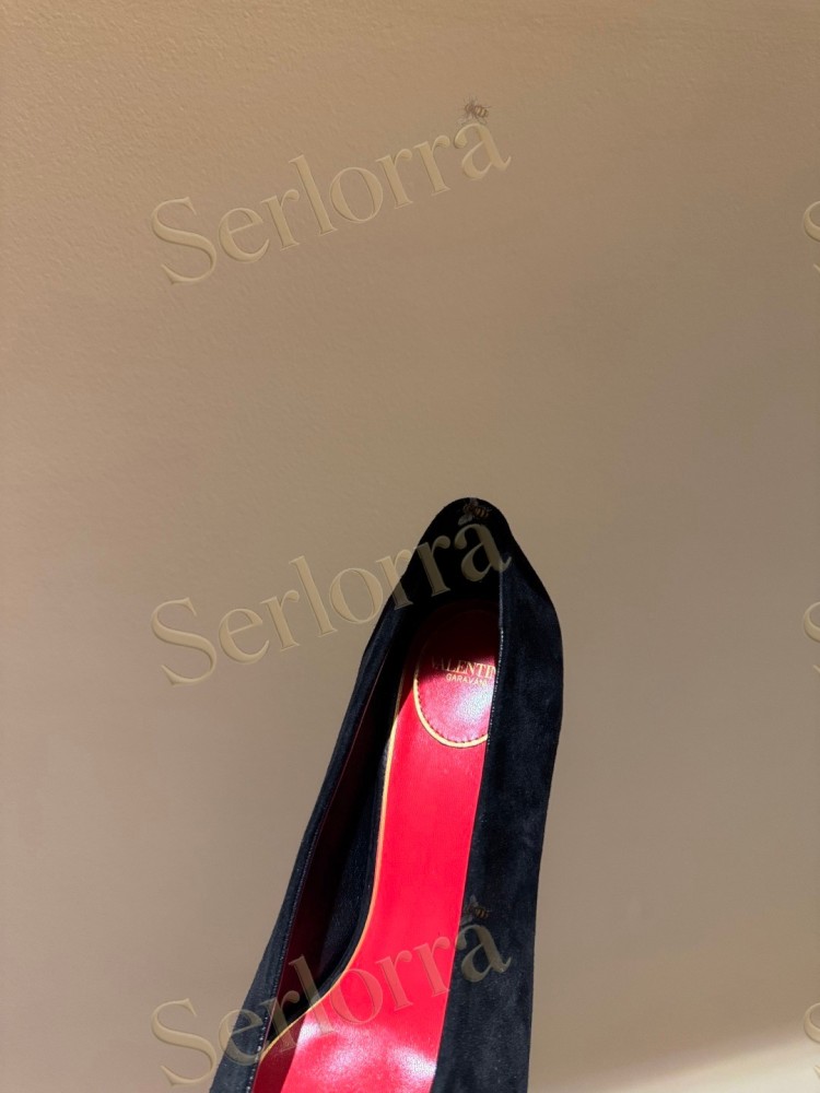 VALENTINO GARAVANI VLOGO SIGNATURE PATENT‑LEATHER SLINGBACK PUMPS 80MM