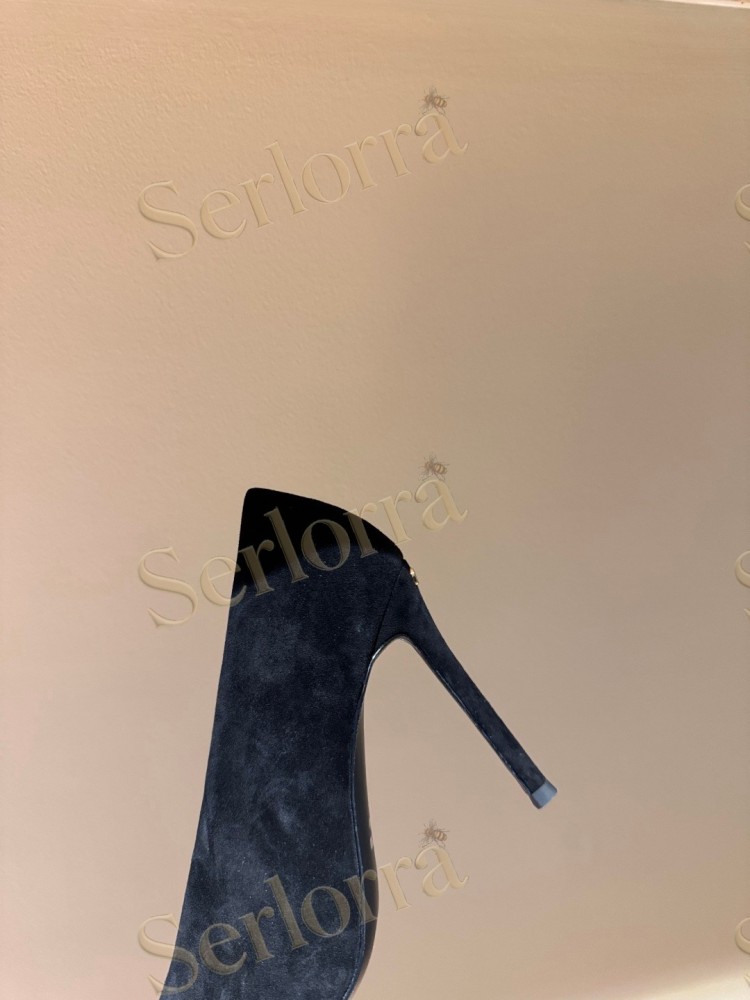 VALENTINO GARAVANI VLOGO SIGNATURE PATENT‑LEATHER SLINGBACK PUMPS 80MM