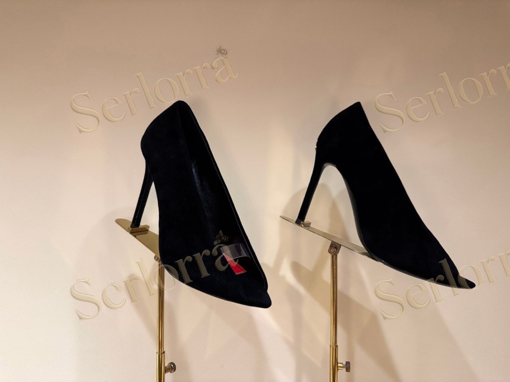 VALENTINO GARAVANI VLOGO SIGNATURE PATENT‑LEATHER SLINGBACK PUMPS 80MM