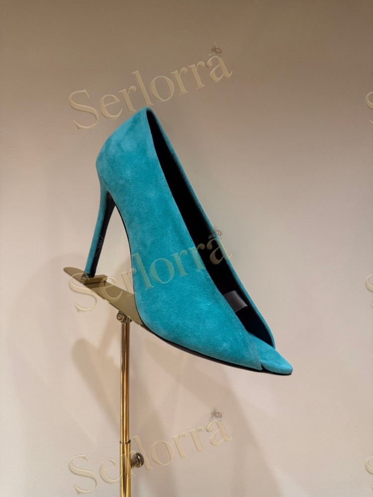 VALENTINO GARAVANI VLOGO SIGNATURE PATENT‑LEATHER SLINGBACK PUMPS 80MM