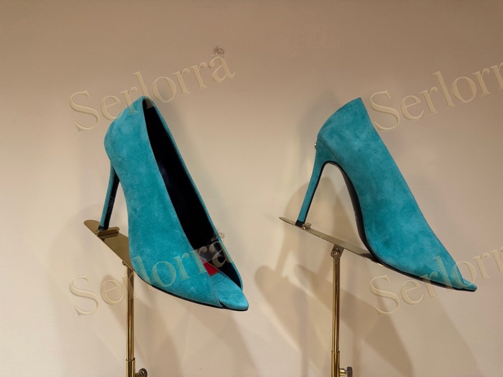 VALENTINO GARAVANI VLOGO SIGNATURE PATENT‑LEATHER SLINGBACK PUMPS 80MM